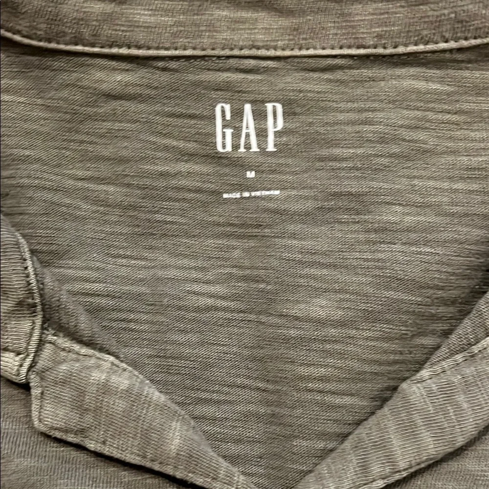 GAP Men's Olive Green Polo Shirt